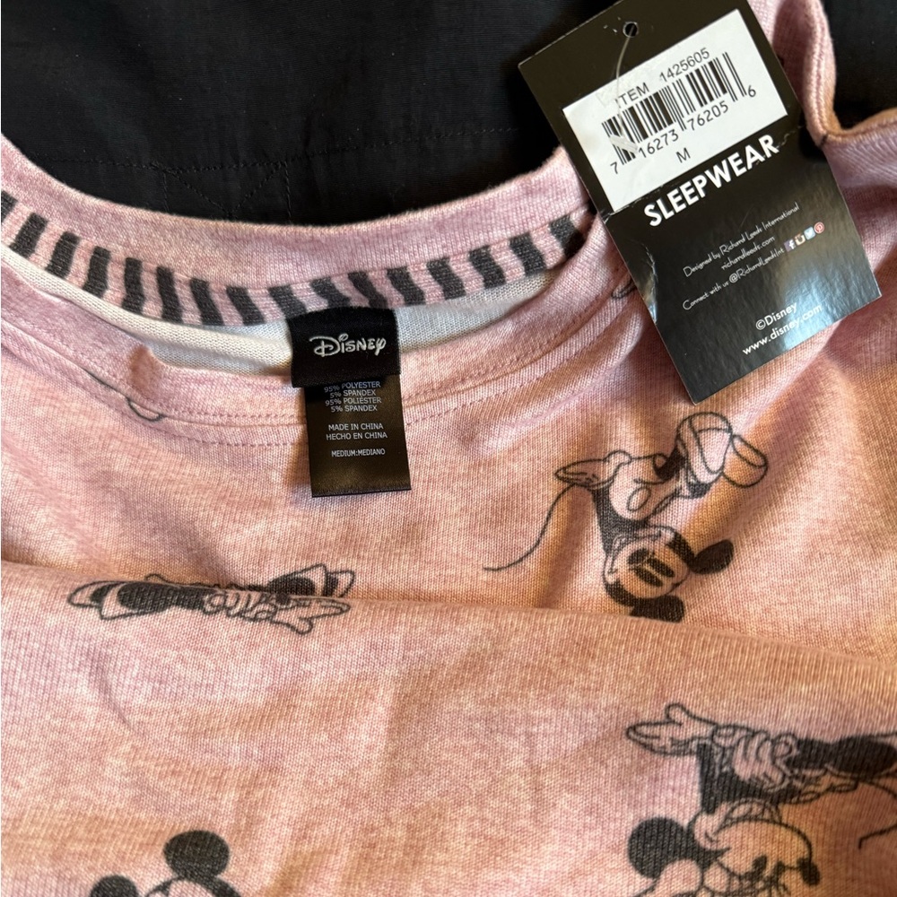 Disney Mickey Mouse Loungewear in Pink and Black - Picture 2 of 7